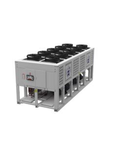 Air cooled chiller with piston compressor
